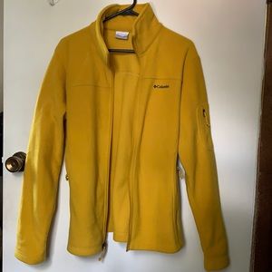 Full zip yellow Columbia’s fleece jacket